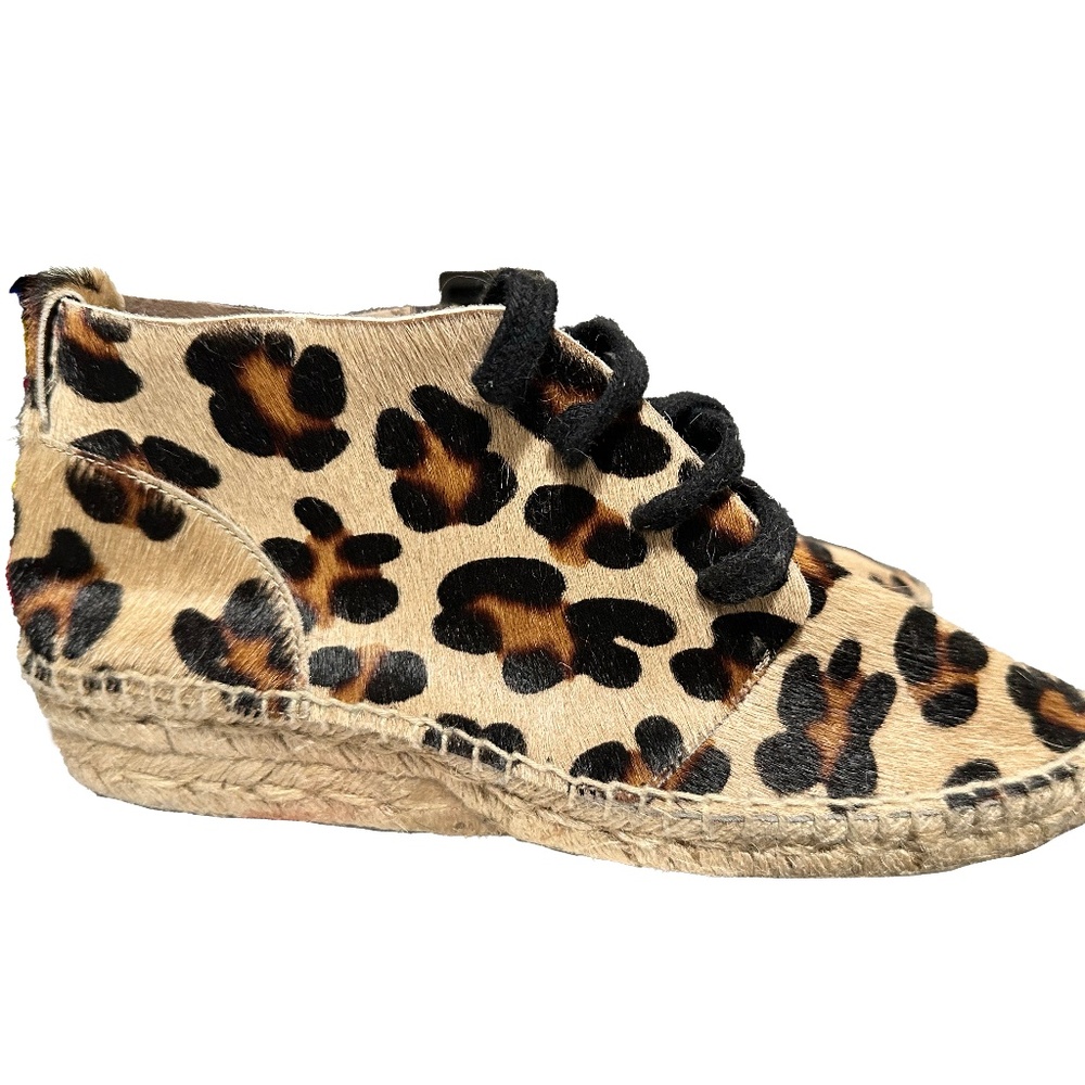 Bimba y Lola Pony-Style calfskin Espadrilles Made in Spain. Women's